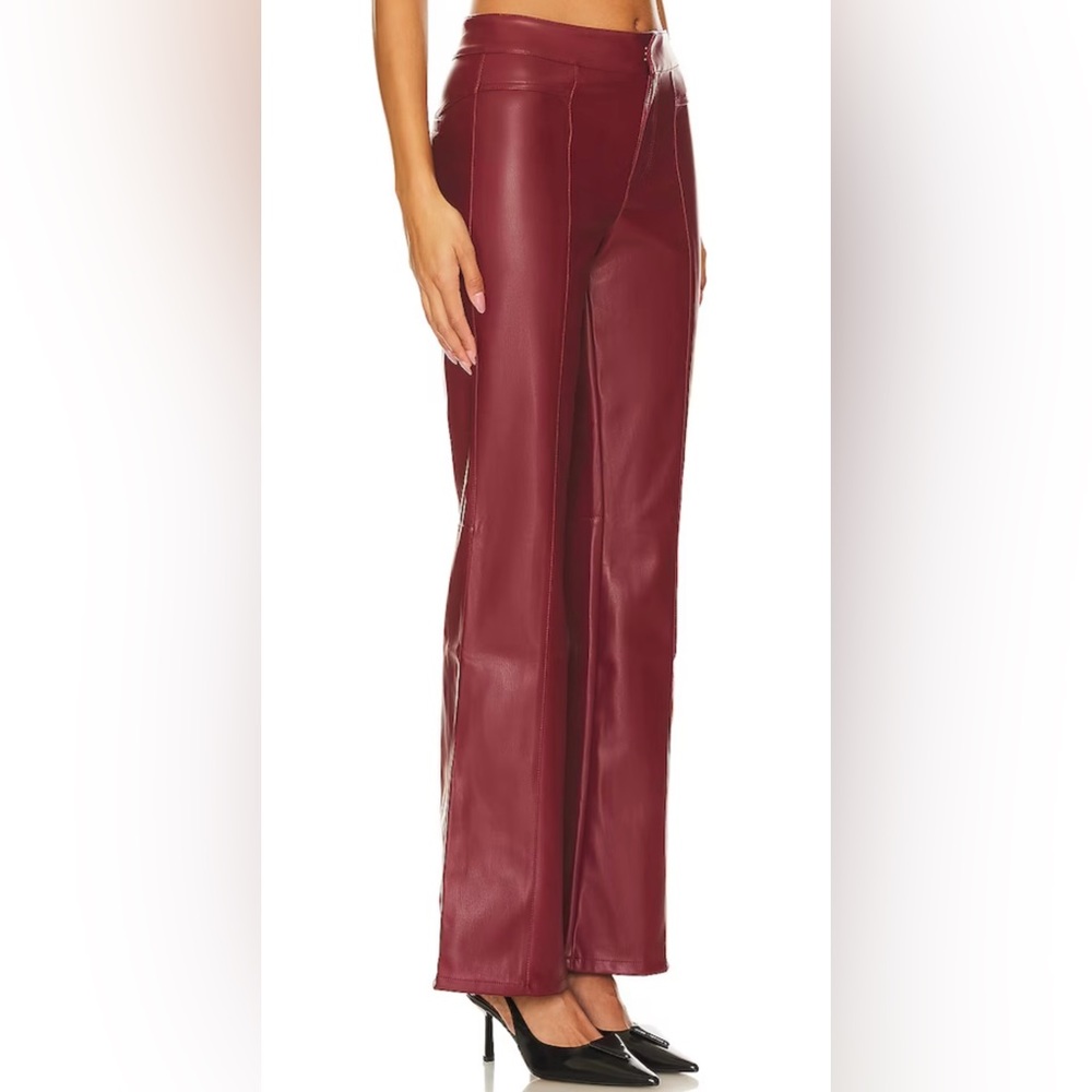 FREE PEOPLE FAUX LEATHER PANTS NWT - Picture 2 of 4